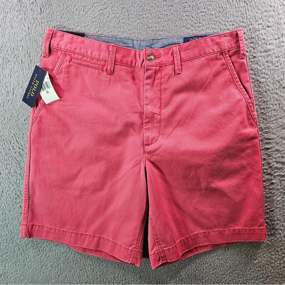 Ralph Lauren Pink Flat Front Shorts Summer Essential